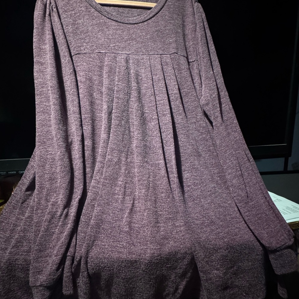 Elegant Purple Women's Dress